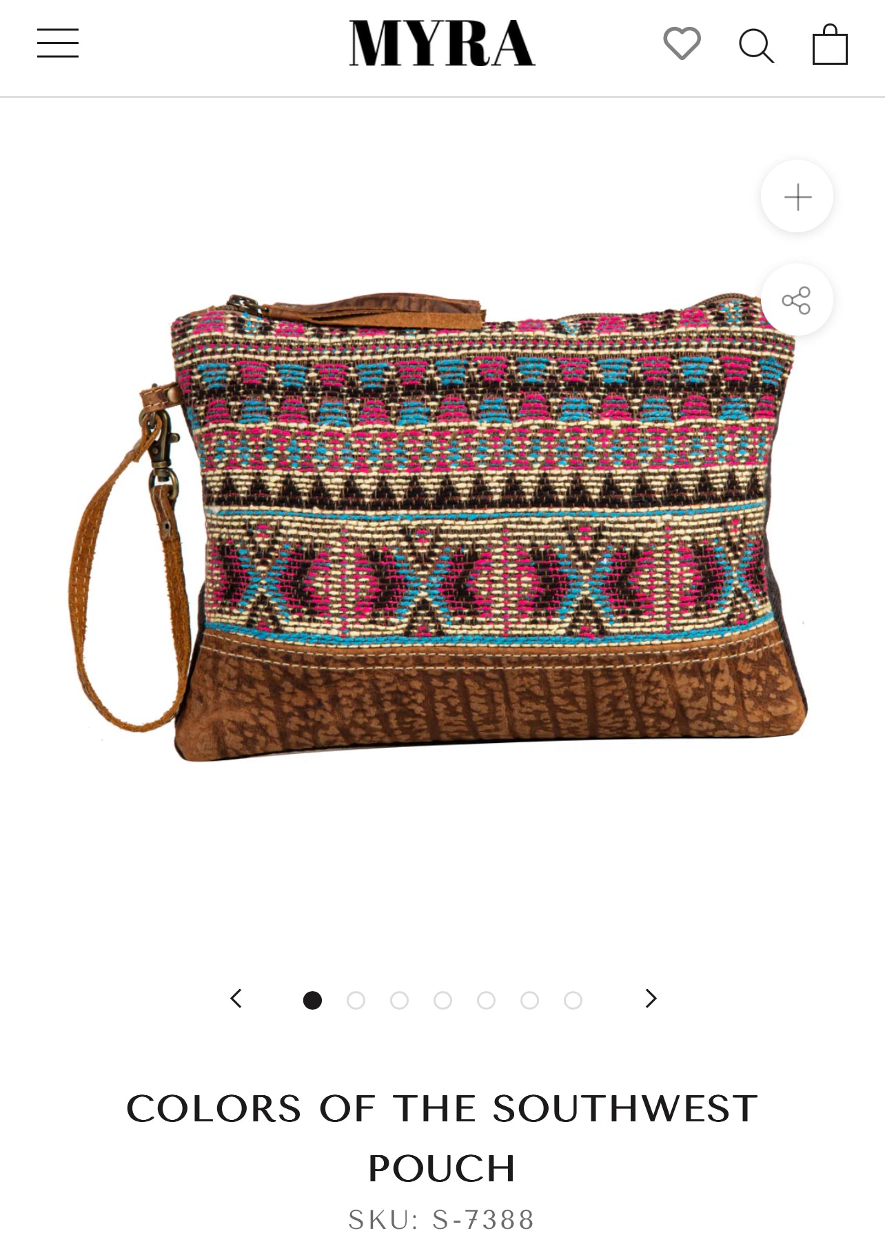 Colors of southwest pouch