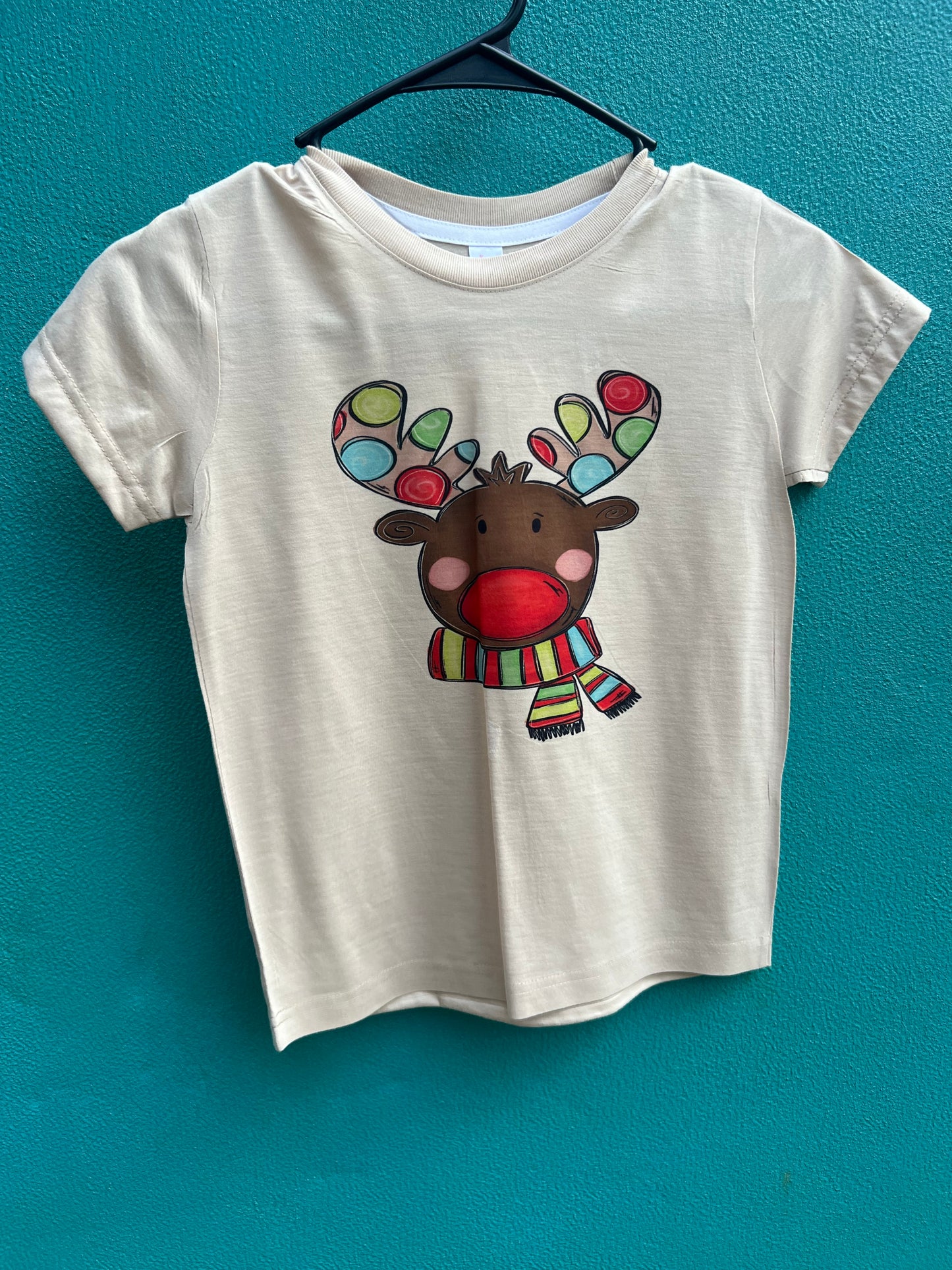tan reindeer tee boys