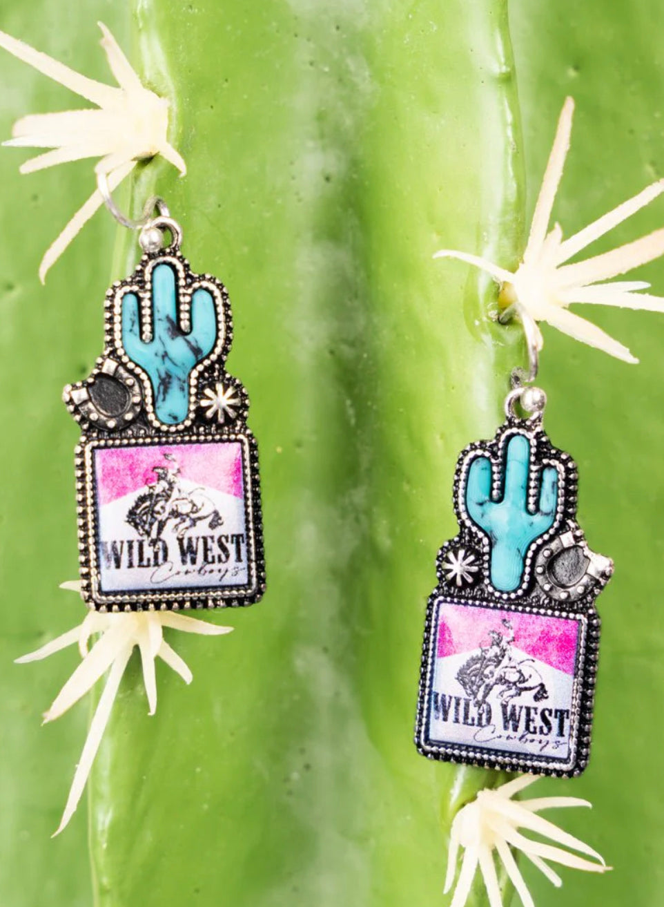 Wild West cactus earrings