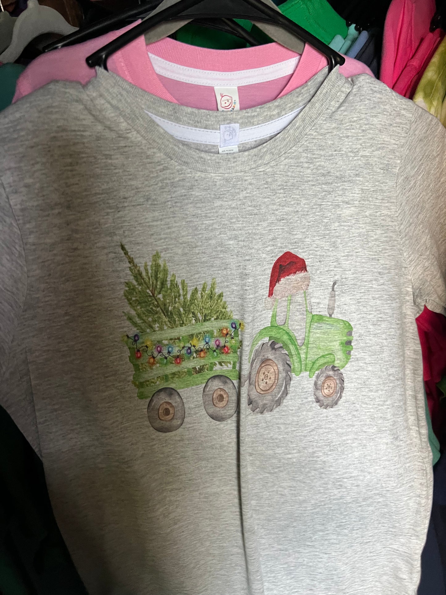 grey boys tractor tree tee
