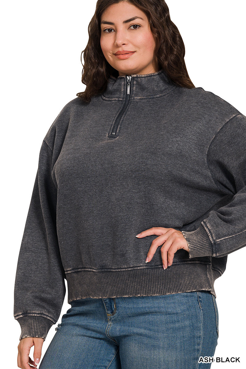 Half Zip Sweatshirt French Terry