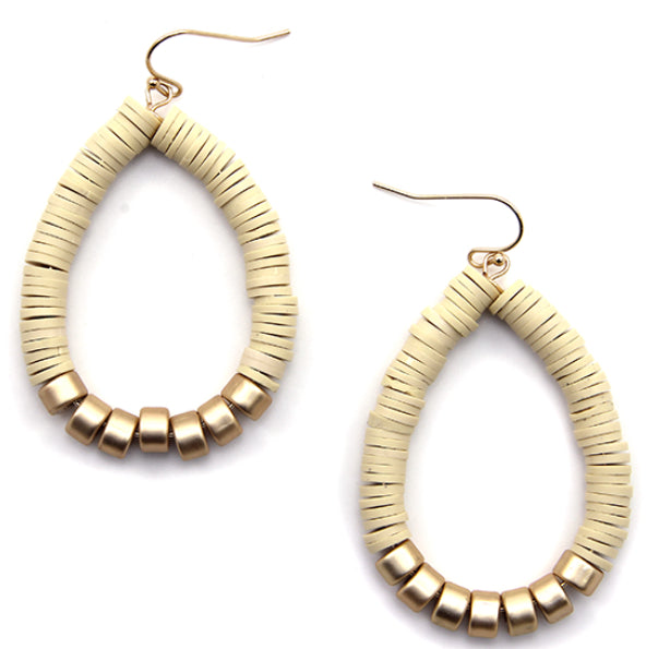 Beige teardrop