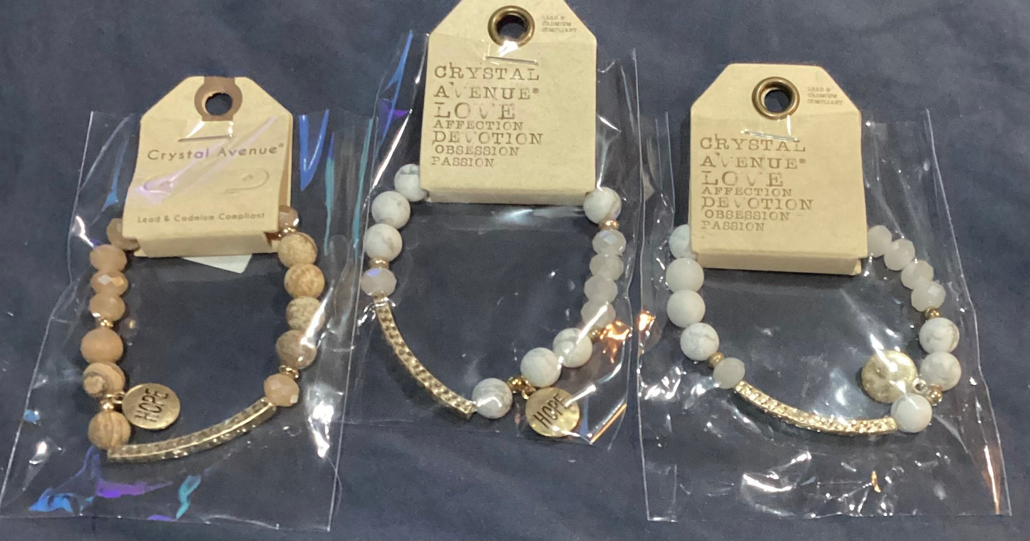 Hope beaded bracelets