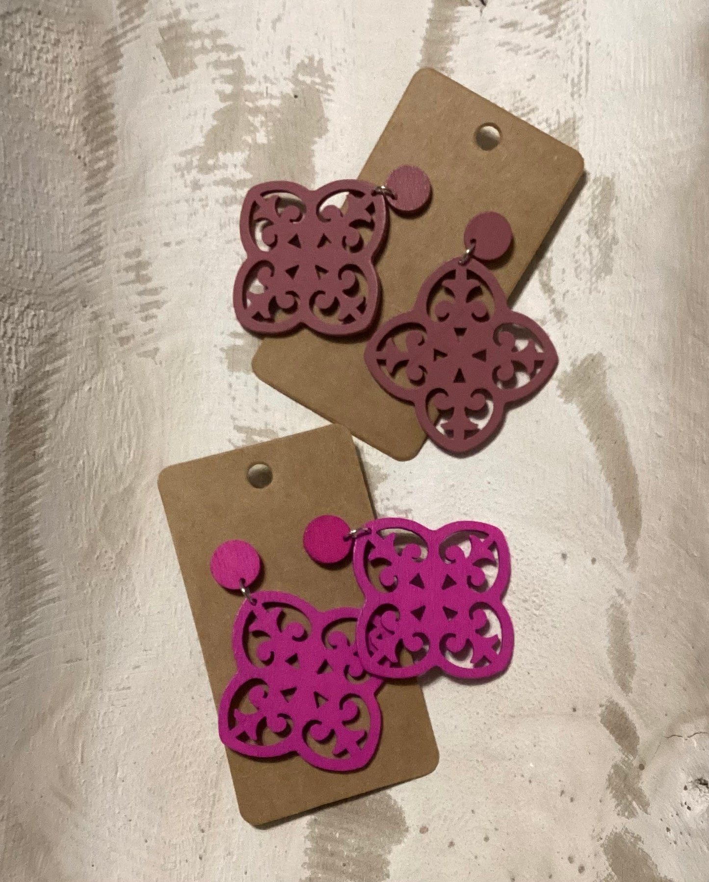 Wooden Aztec quatrefoil