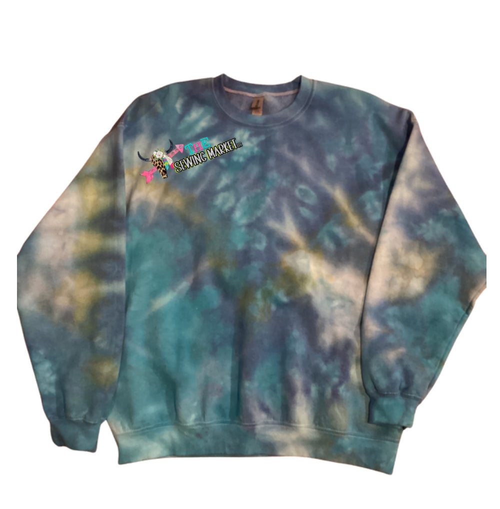 gildan sweatshirt tye dye