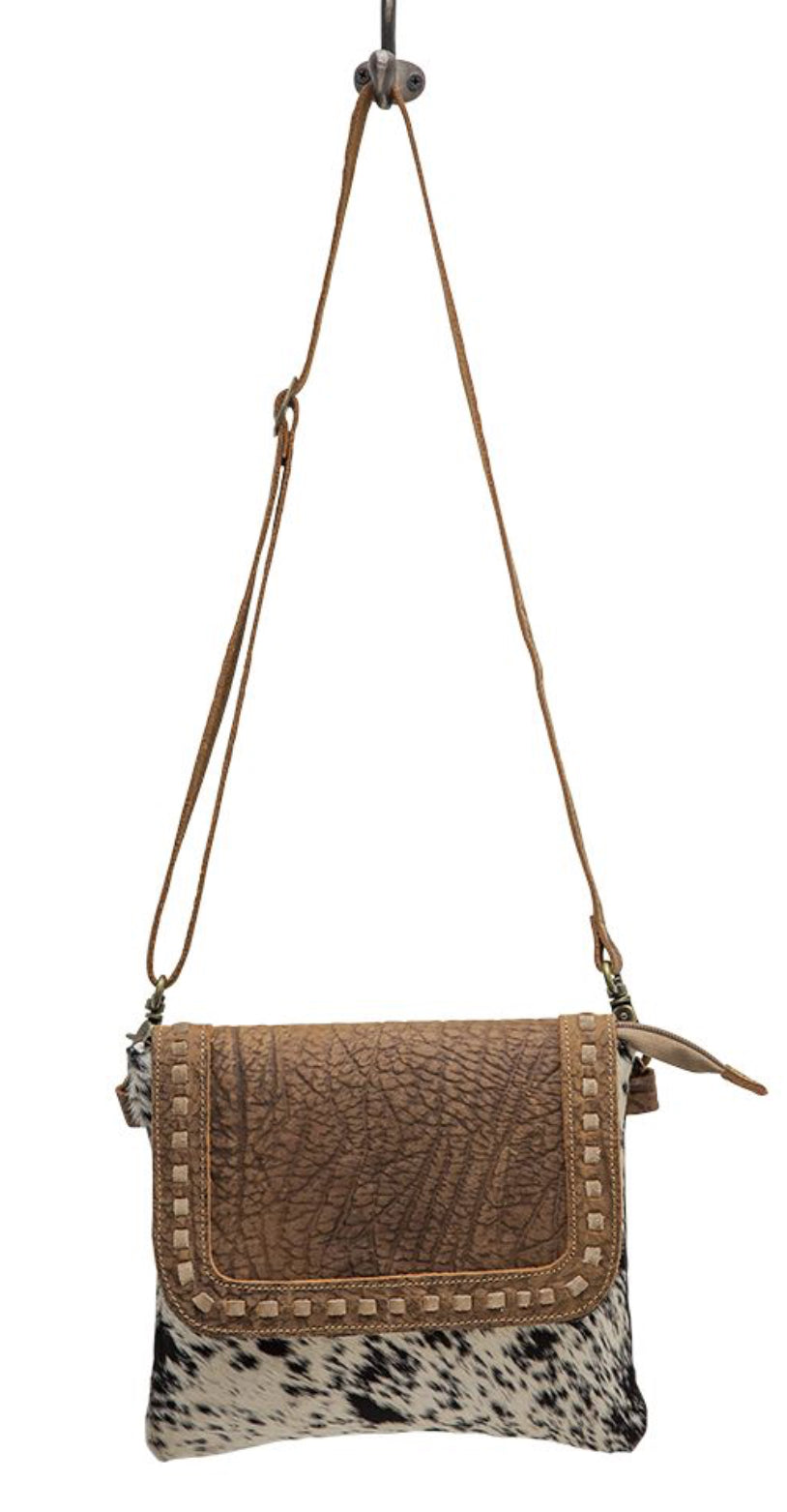 Manchester canvas and hairon bag