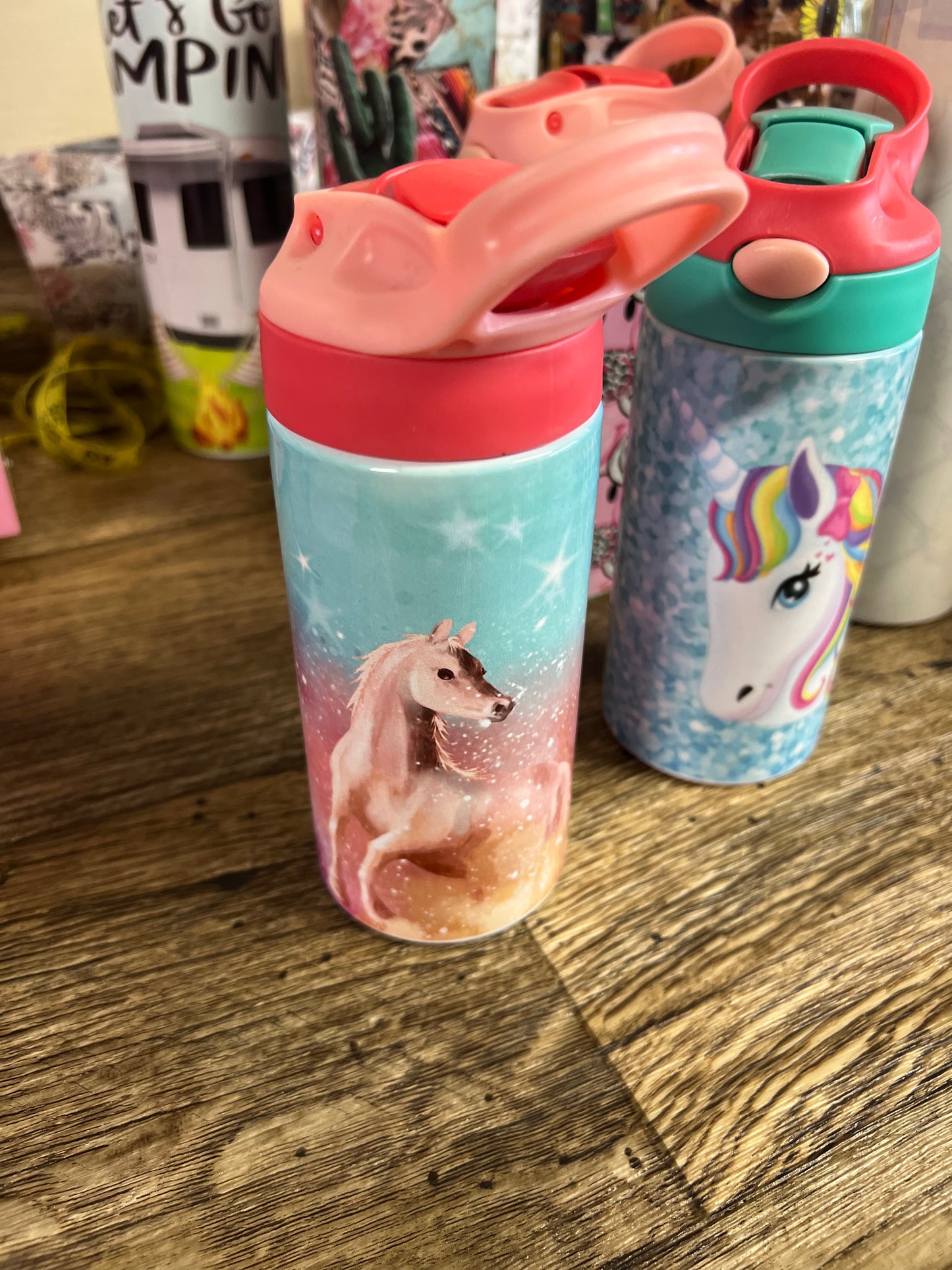 Flip top tumblers 12oz