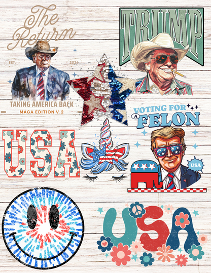 Patriotic swirl