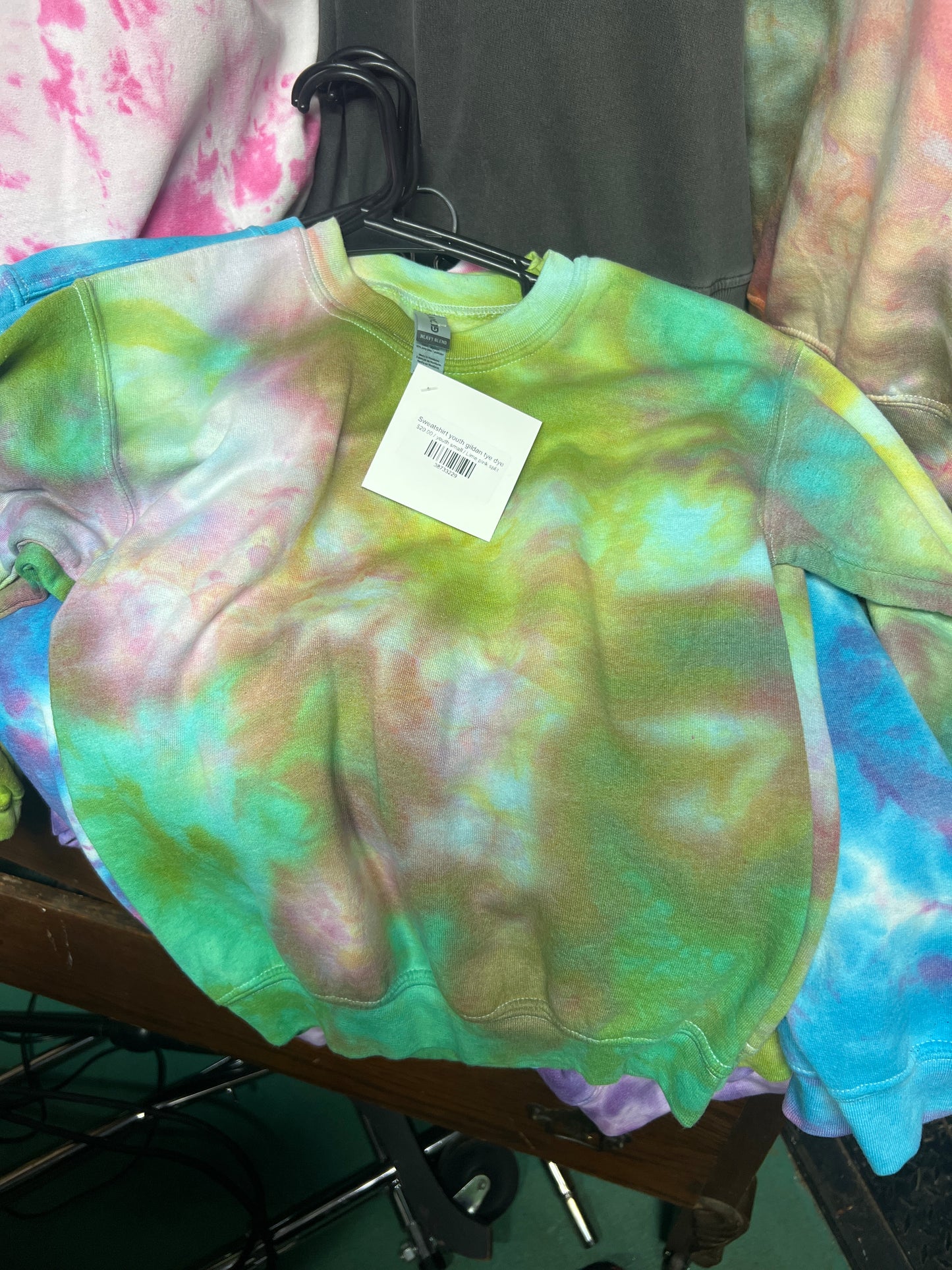 Sweatshirt youth gildan tye dye