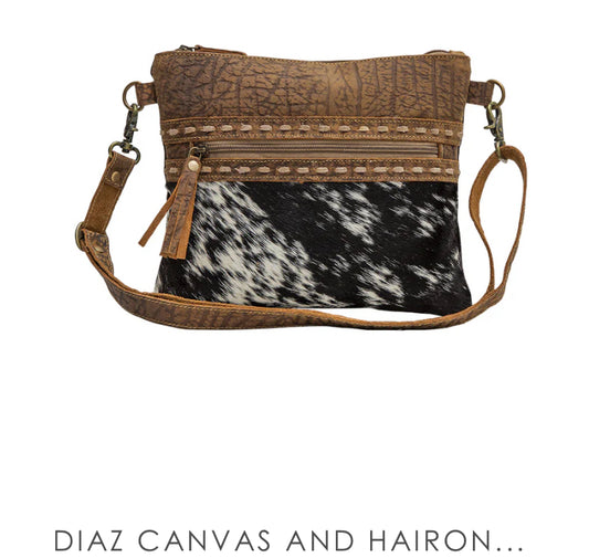 Diaz canvas hair on bag