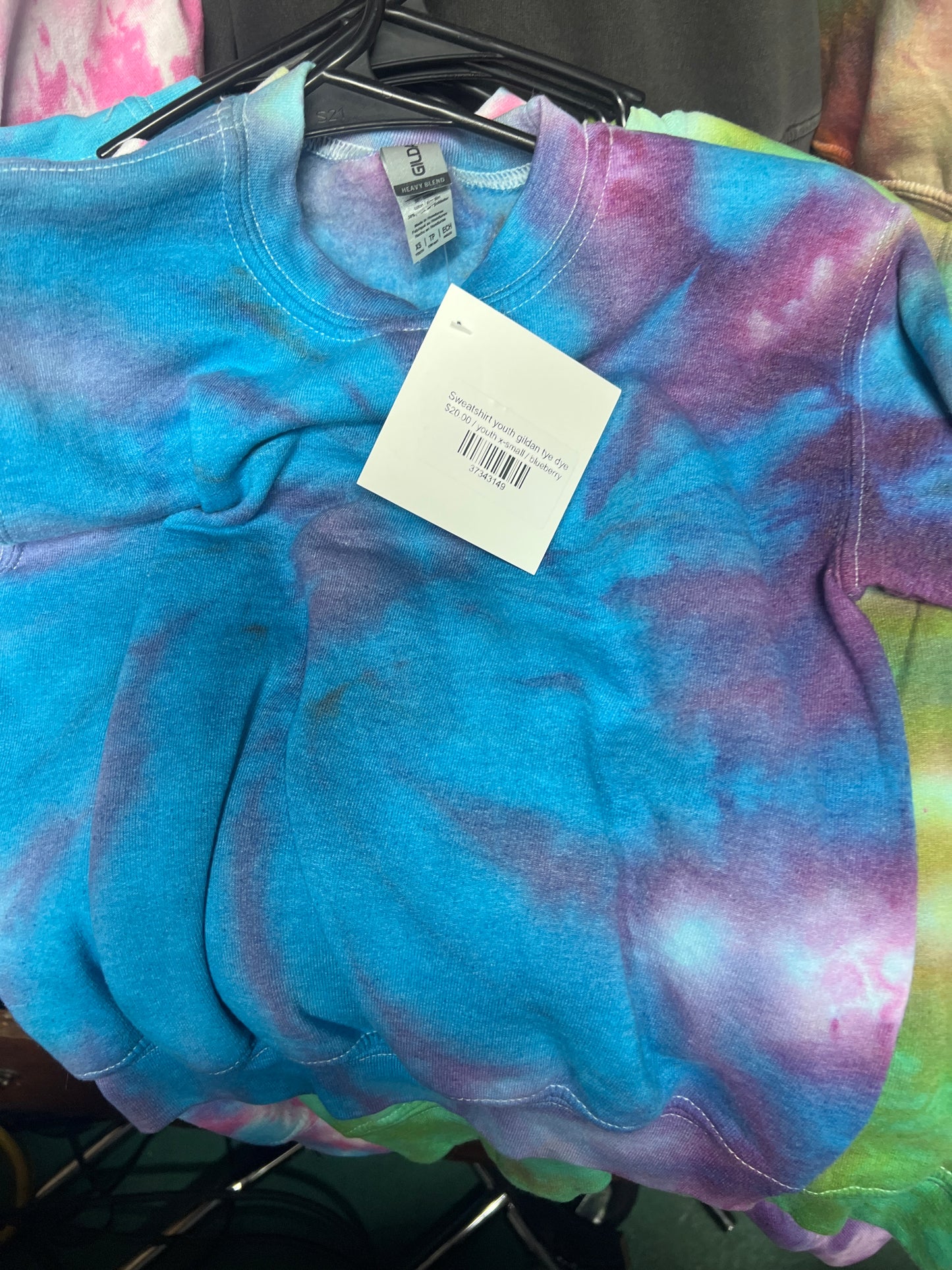 Sweatshirt youth gildan tye dye