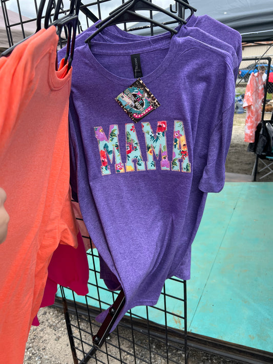 Mama applique tee