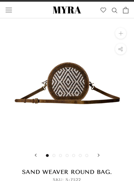Sand weaver round bag