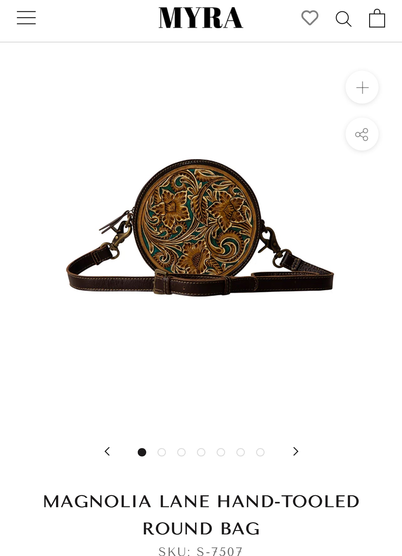 Magnolia lane round bag