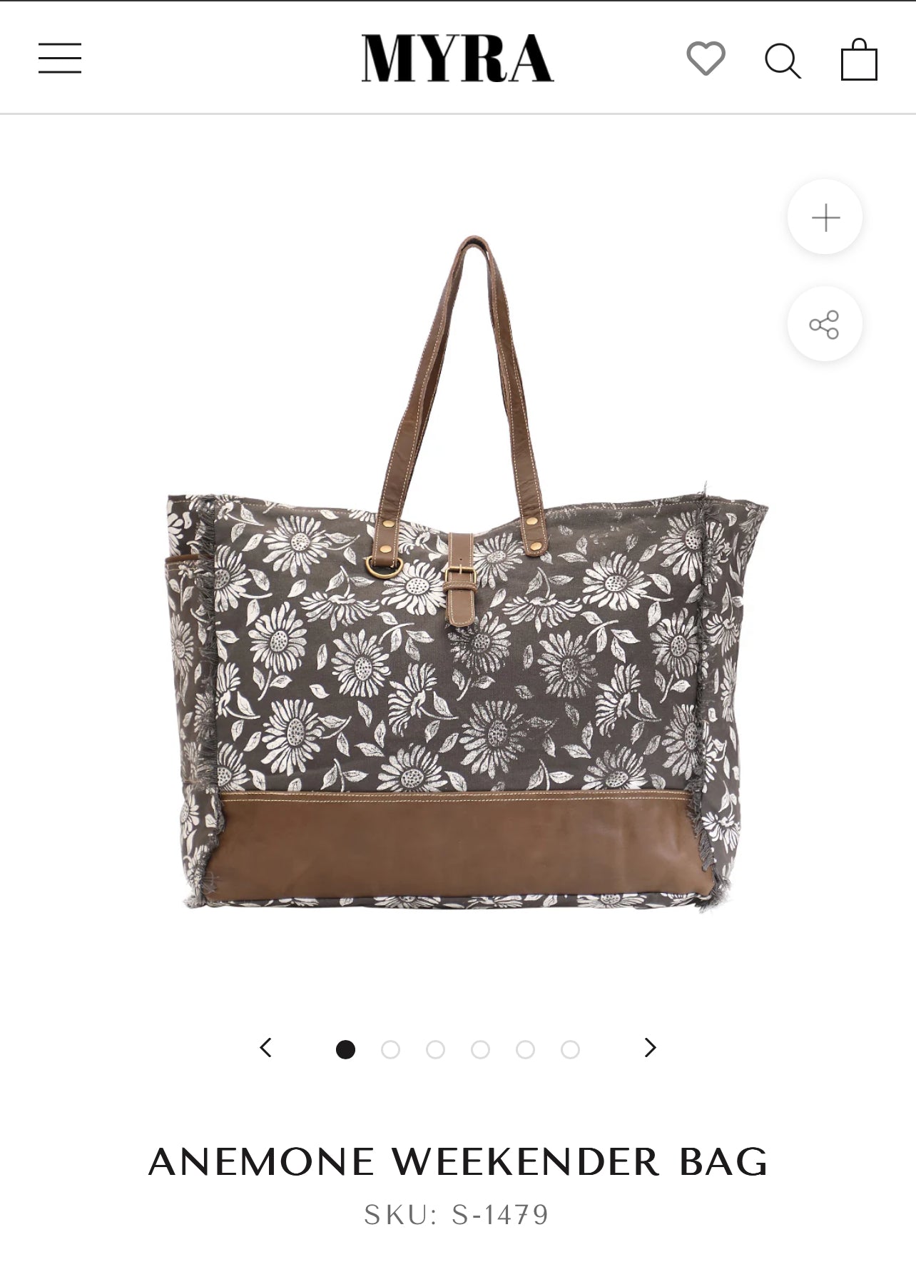 Anemone weekender bag
