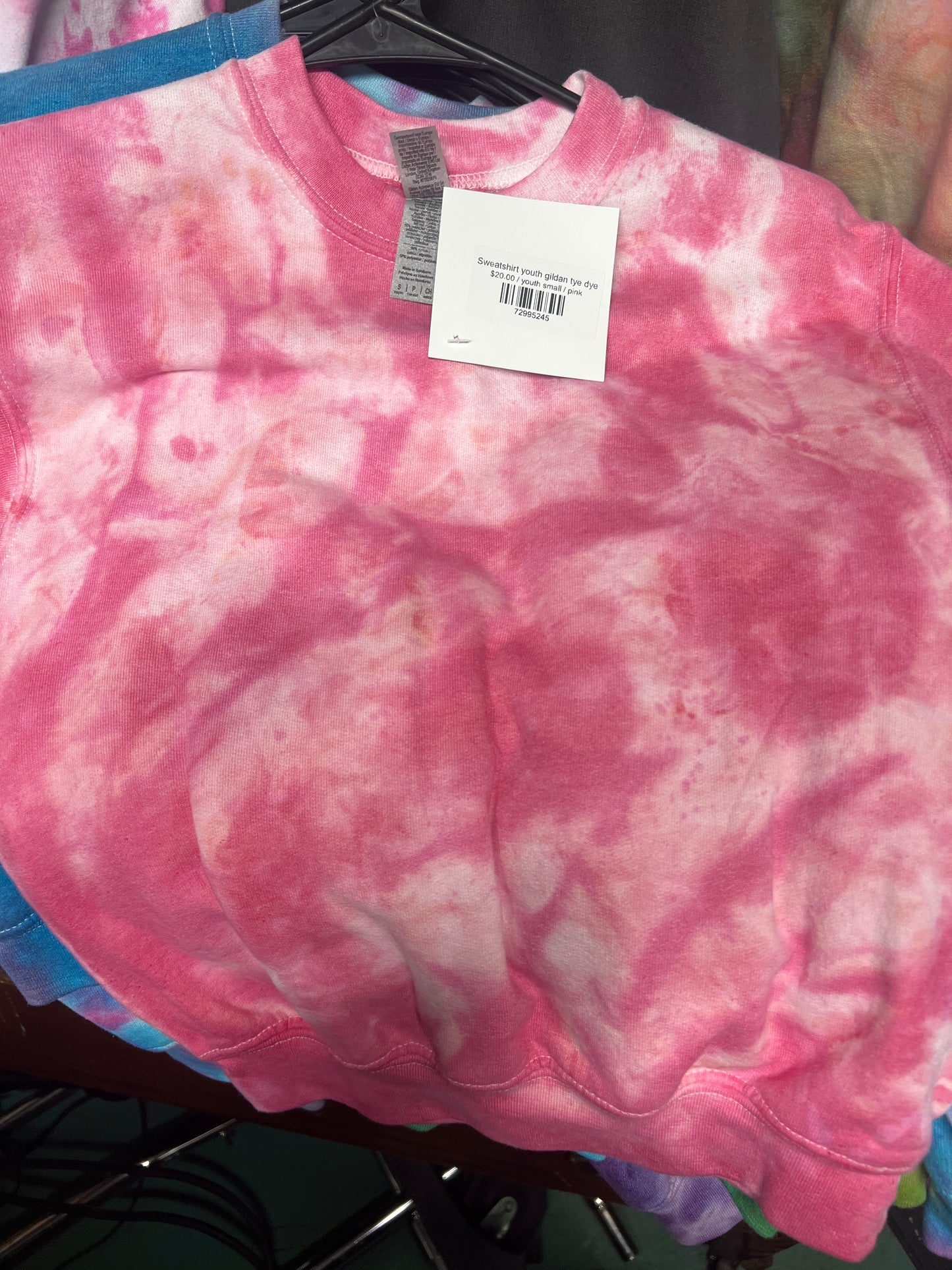 Sweatshirt youth gildan tye dye