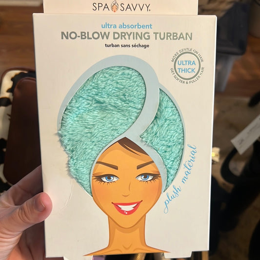 No blow dry turban