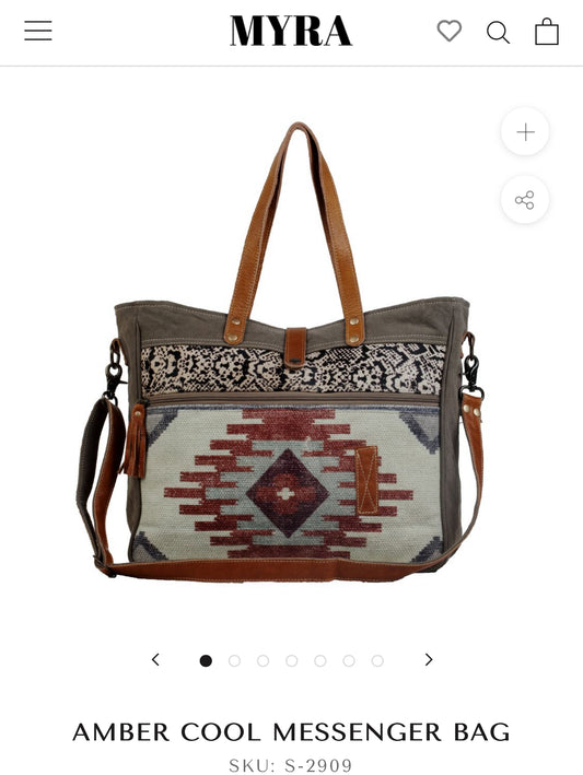 Amber cool messenger bag