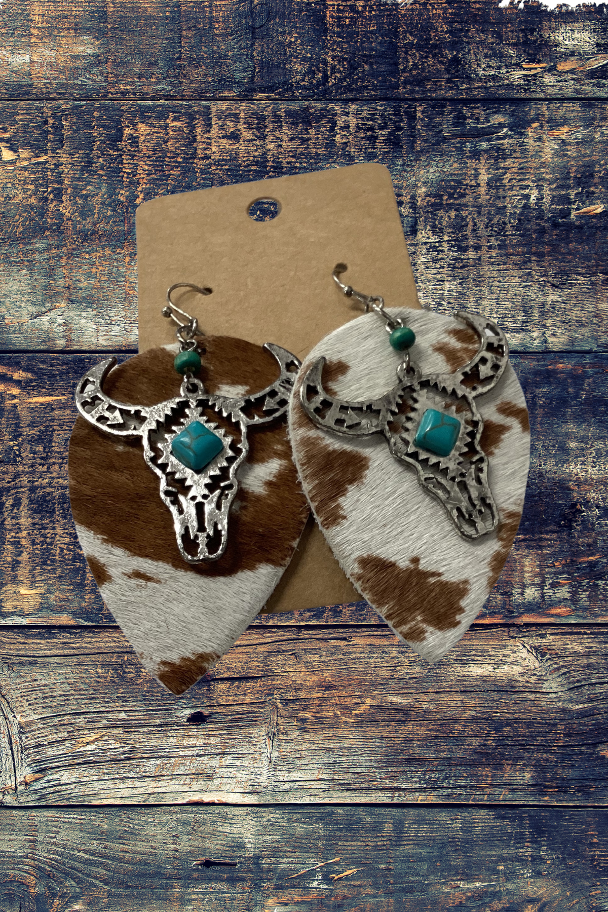 Cowhide steer teardrop