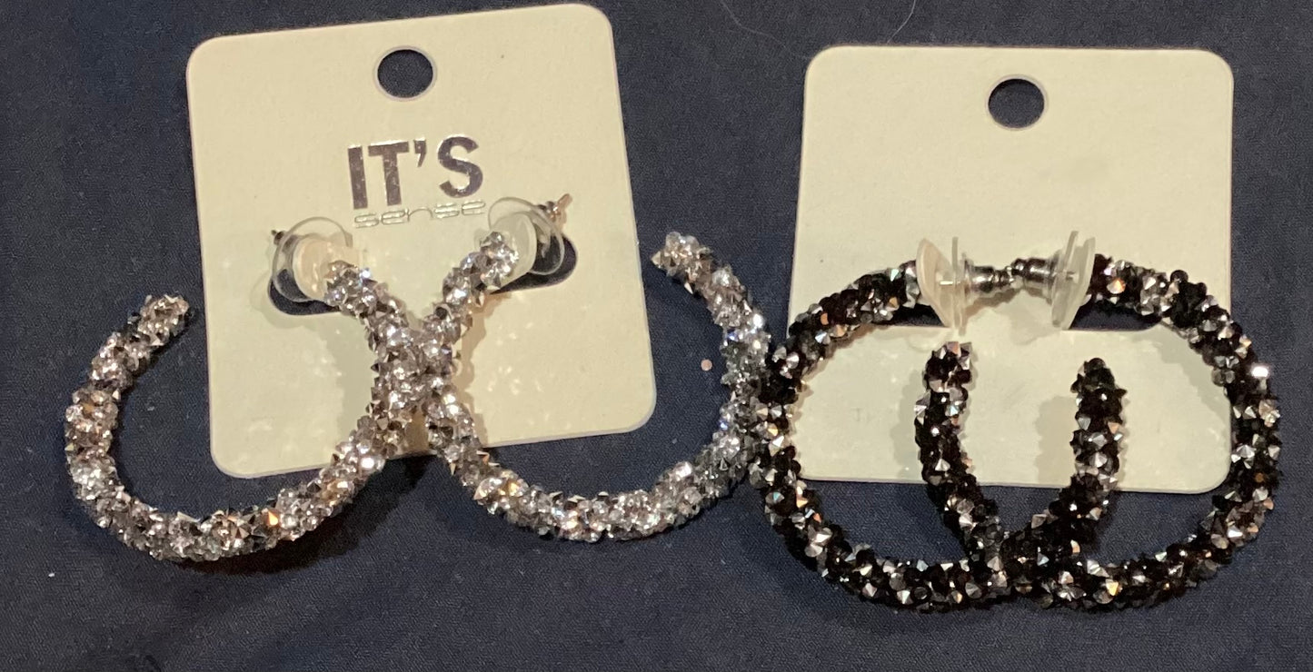 Sparkly hoops small