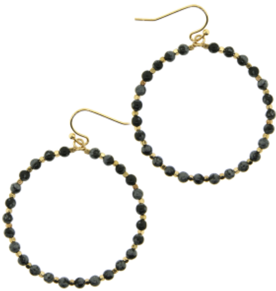 Beaded hoops