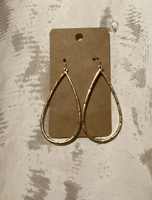 Gold teardrop dangles