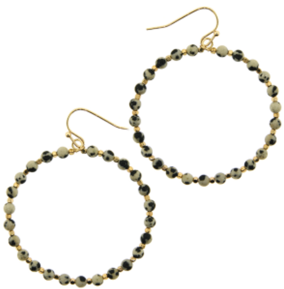 Beaded hoops
