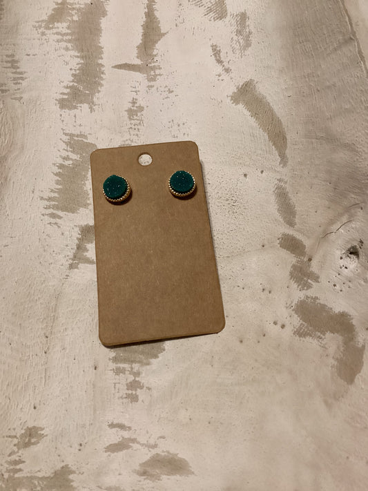 Druzy studs