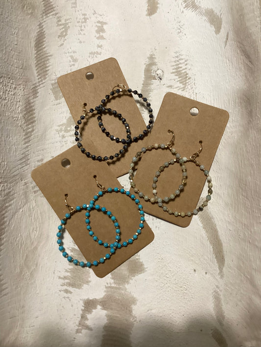 Beaded hoops