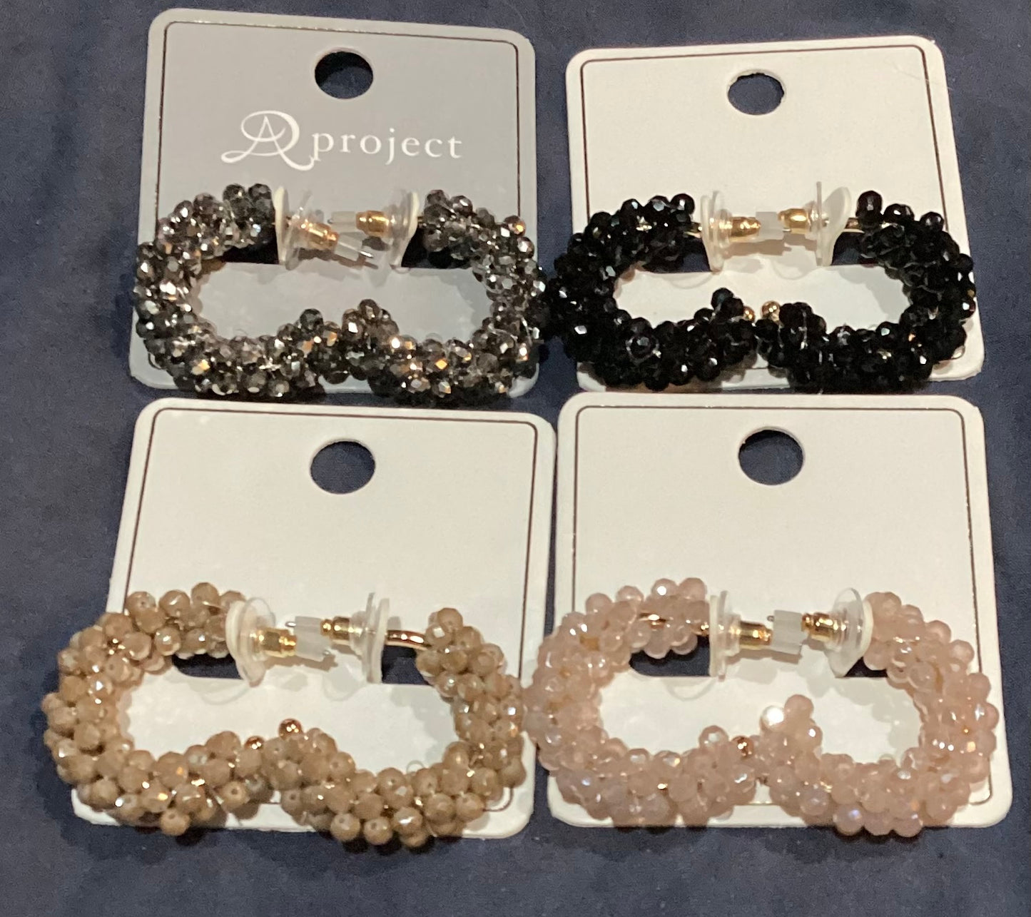 Small hoop beaded chunky