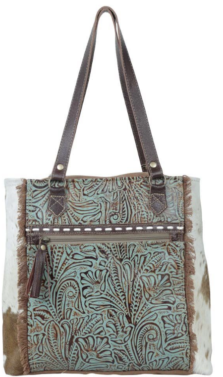 Amethyst Canvas and Hairon bag