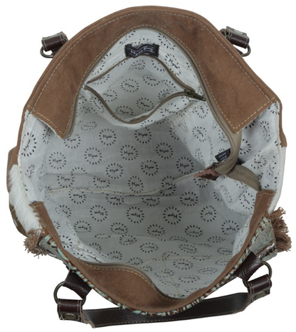 Amethyst Canvas and Hairon bag