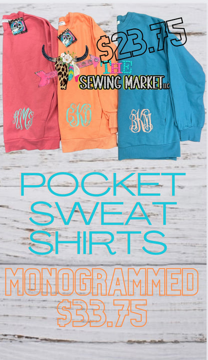 Pocket sweatshirts