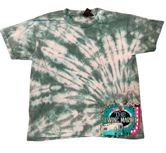Teal spiral