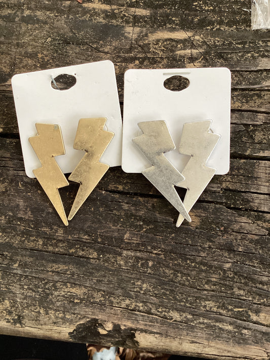 Lightening bolt plated studs